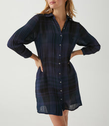 Polly Balloon Sleeve Shirt Dress | Nocturnal