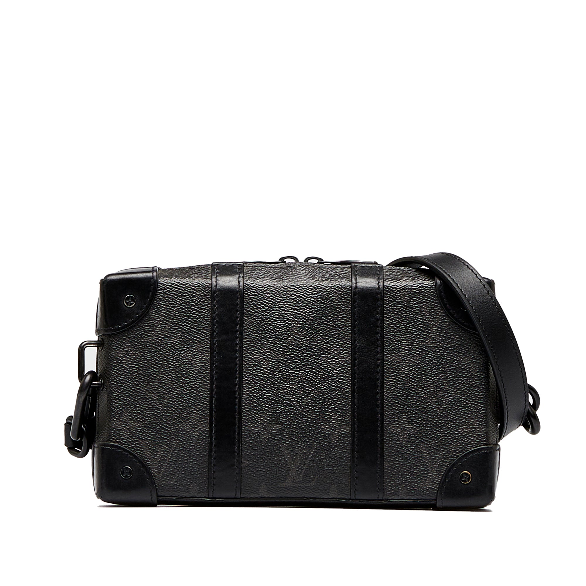 Louis Vuitton | Pre-Owned Monogram Eclipse Soft Trunk Wallet Crossbody | Black