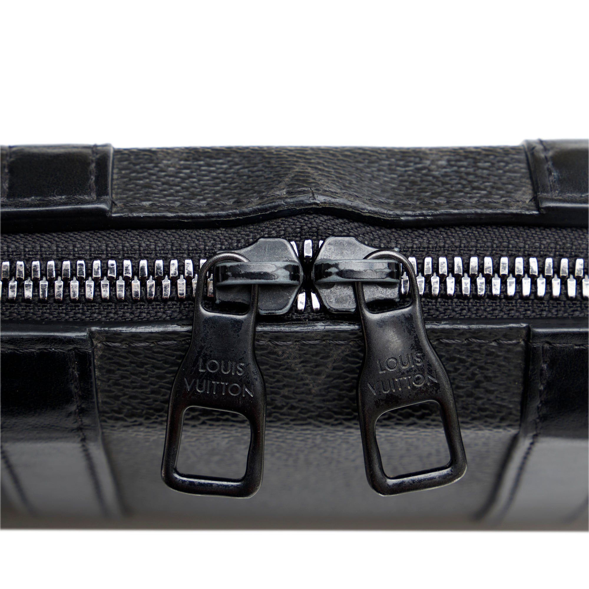 Louis Vuitton | Pre-Owned Monogram Eclipse Soft Trunk Wallet Crossbody | Black