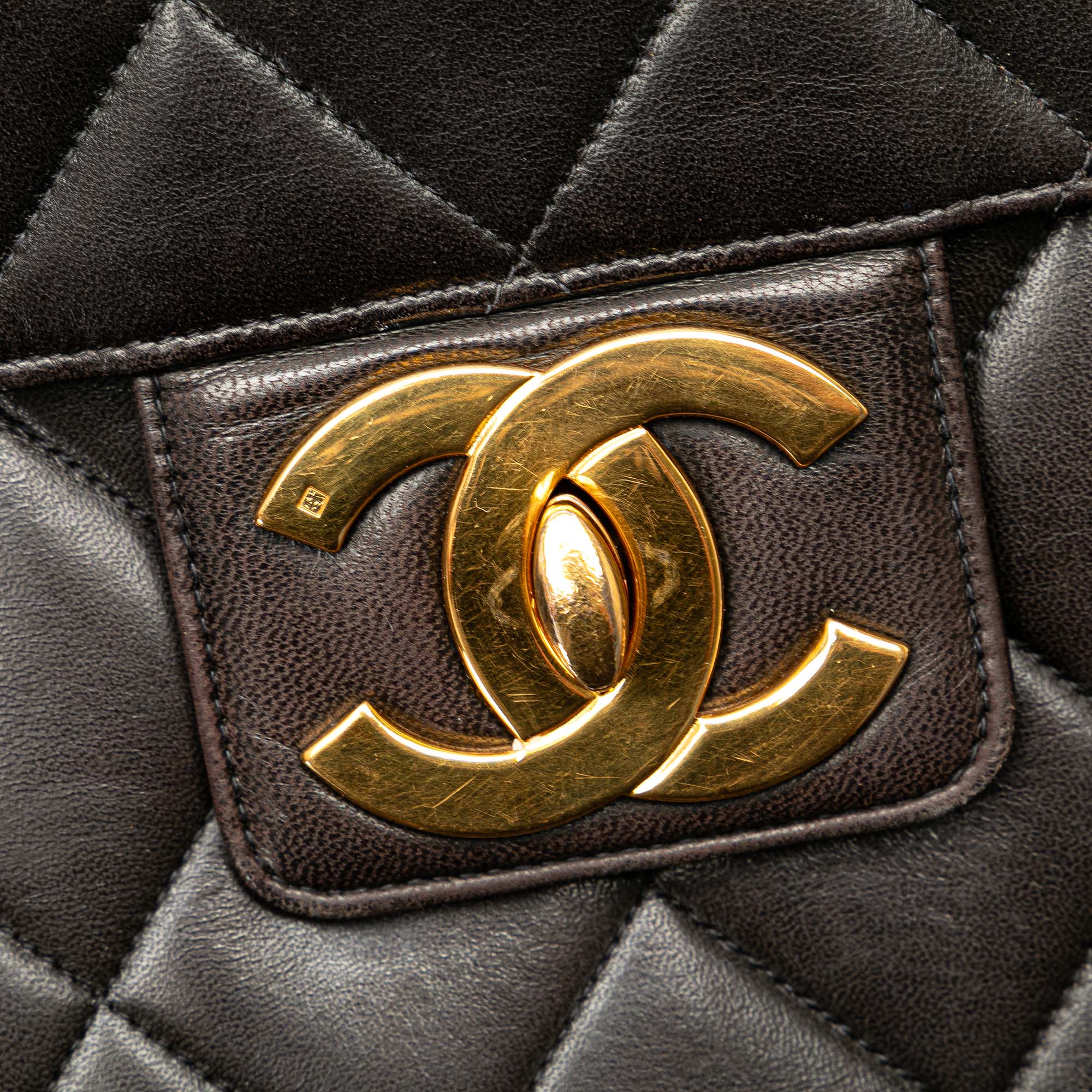 Chanel | Pre-Owned CC Quilted Lambskin Flap Briefcase | Black