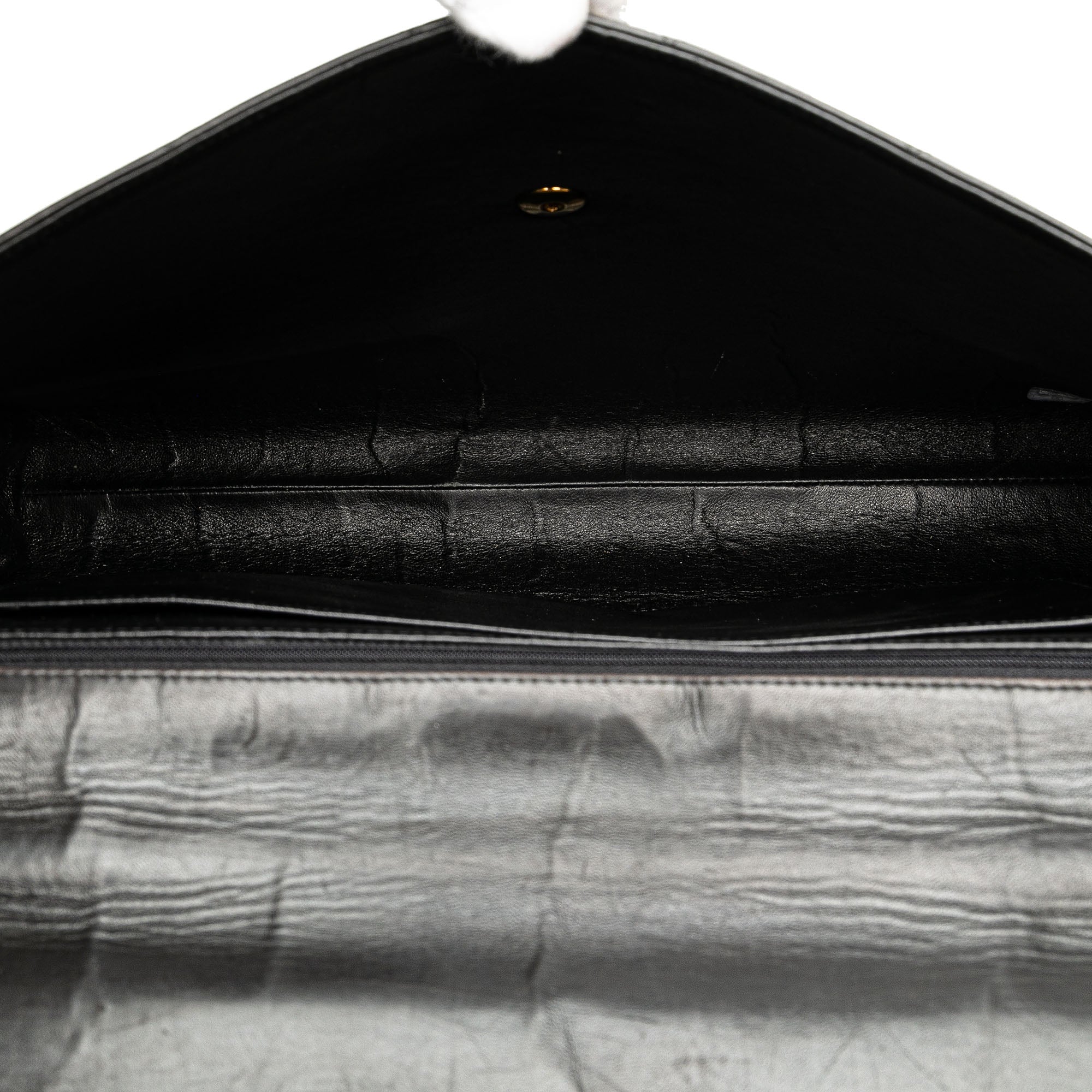 Chanel | Pre-Owned CC Quilted Lambskin Flap Briefcase | Black