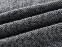 Turtleneck Sweater With Patterned Knit | Grey