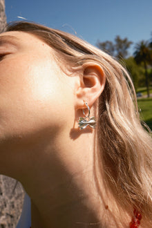 Farfalle Hoops | Silver