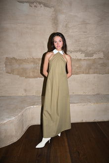 Reilly Cotton Poplin Dress | Olive