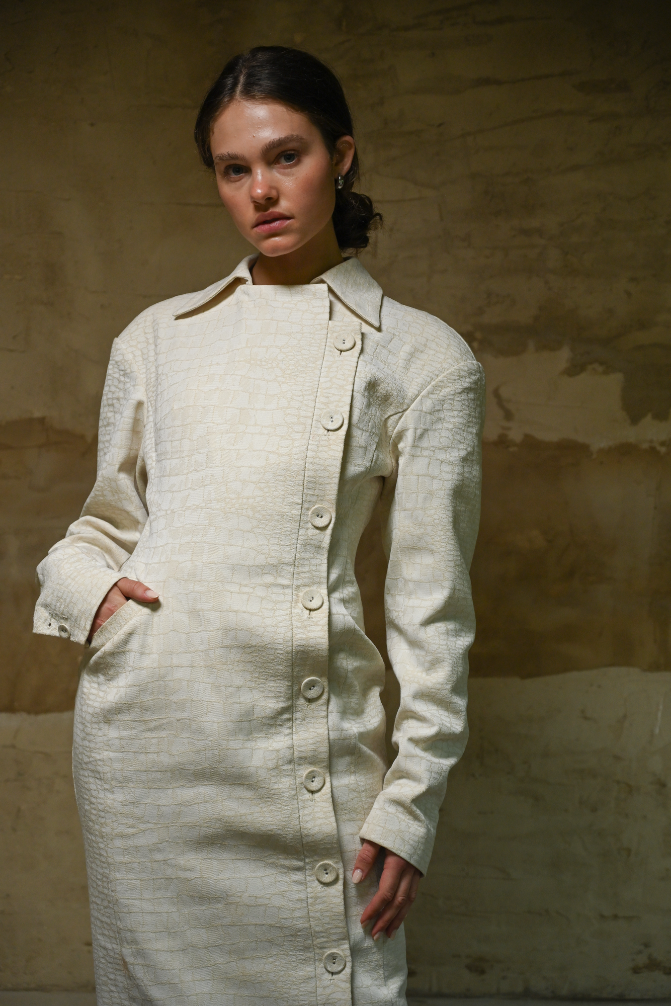 Blythe Trench Dress | Snakeskin