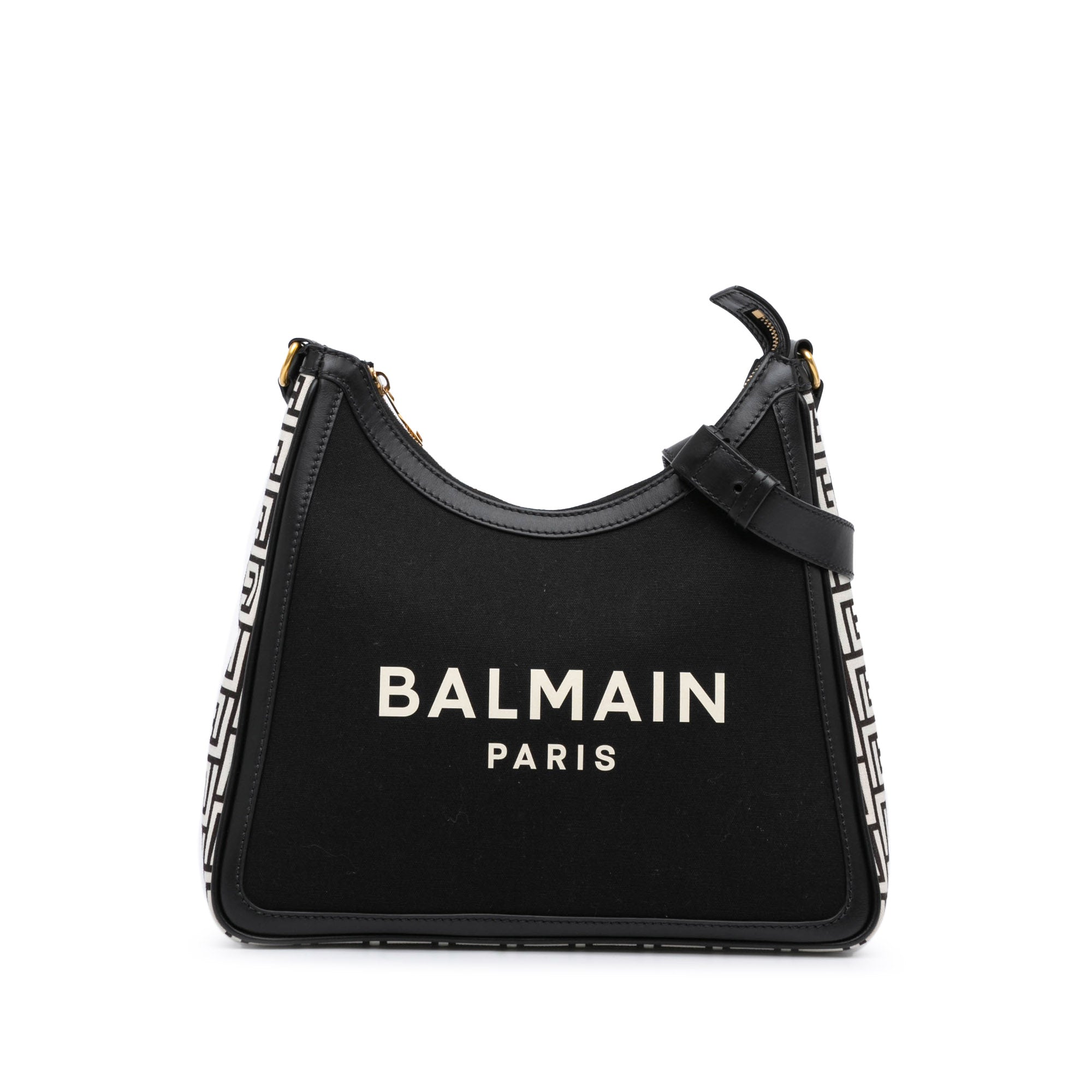Balmain | Pre-Owned Canvas B-Army 26 Shoulder Bag | Black