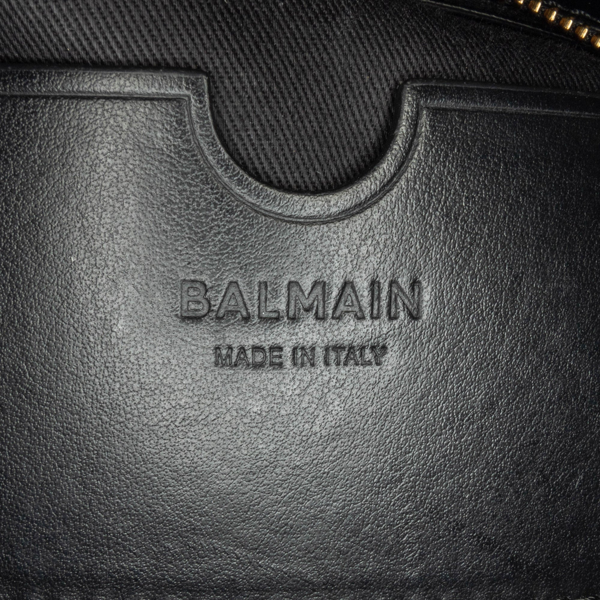 Balmain | Pre-Owned Canvas B-Army 26 Shoulder Bag | Black