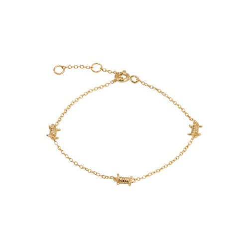 The Barbwire Bracelet | 18KT Gold Vermeil & Sterling Silver