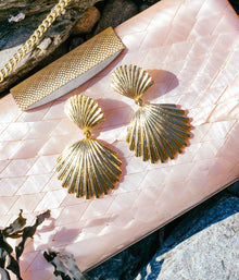 De la Mer Shell Earrings | Gold