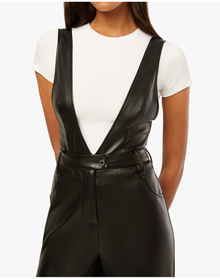 Deep V Flare Overall | Black
