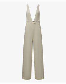 Deep V Flare Overall | Ivory