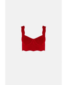 Delia Scalloped Top | Rouge Piaf