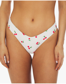 Delilah Cherries Bikini Bottom | Off White