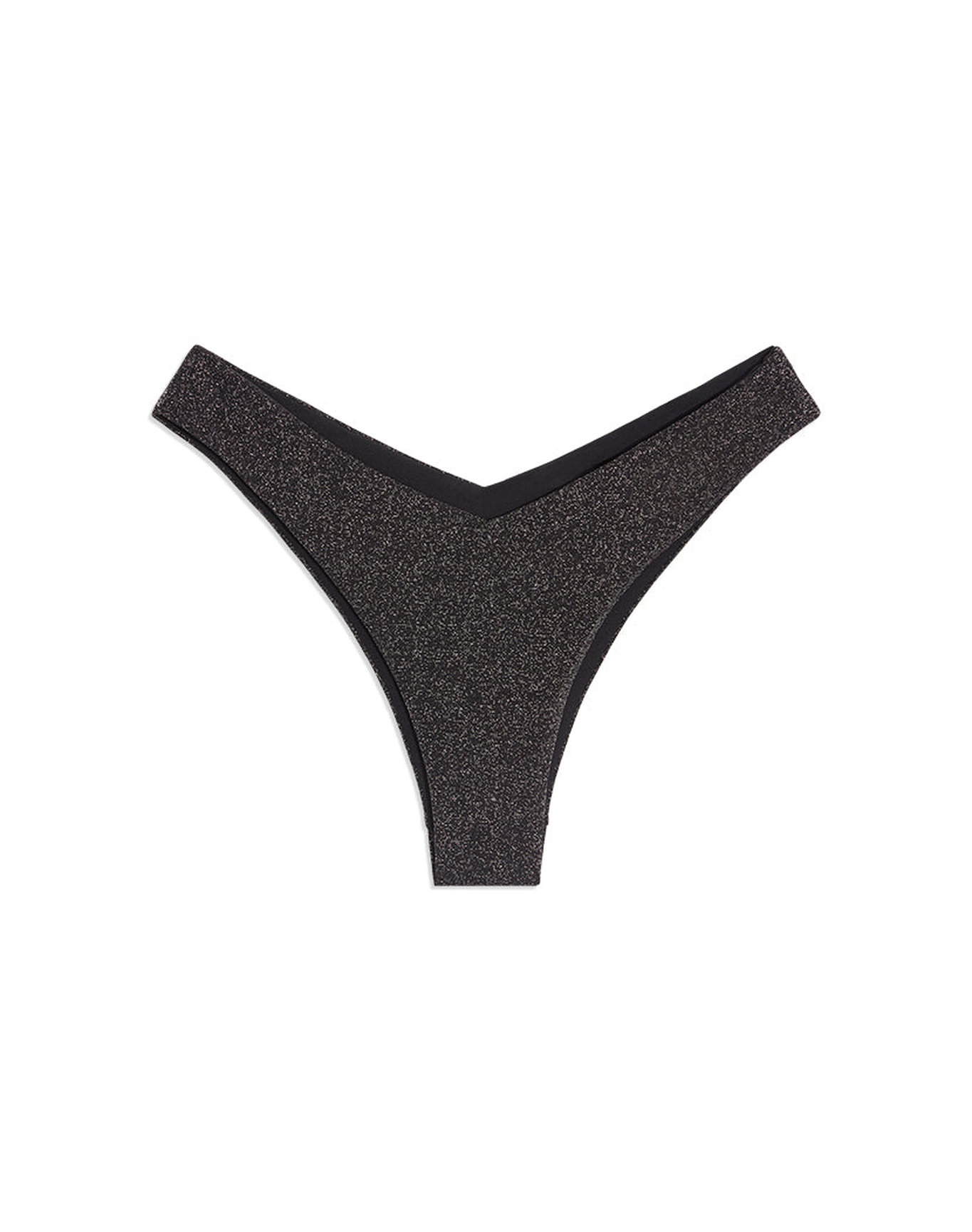 Delilah Glitter Bikini Bottom | Black