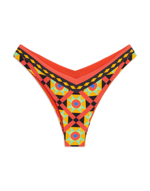Delilah Mosaic Bikini Bottom | Black