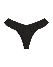 Delilah Ruffle Bikini Bottom | Black
