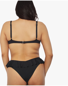 Delilah Ruffle Bikini Bottom | Black