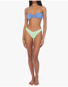 Delilah Spongie Seersucker Bikini Bottom | Mint