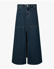 Denim Maxi Skirt | Raw Wash