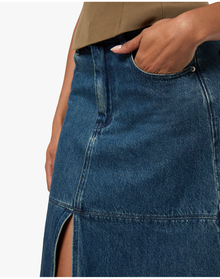 Denim Maxi Skirt | Raw Wash