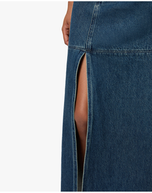 Denim Maxi Skirt | Raw Wash