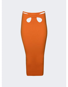 Dion Lee | Women | Mobius Loop Midi Skirt | Citrine
