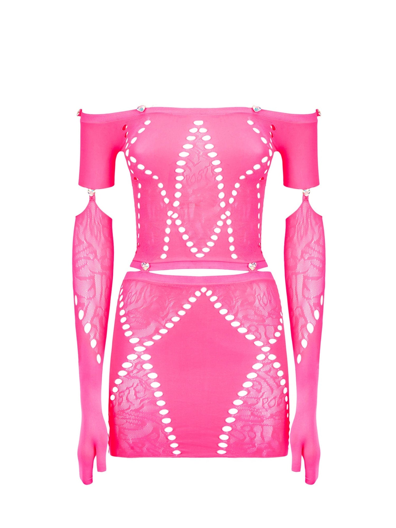 Domino Dress | Shocking Pink