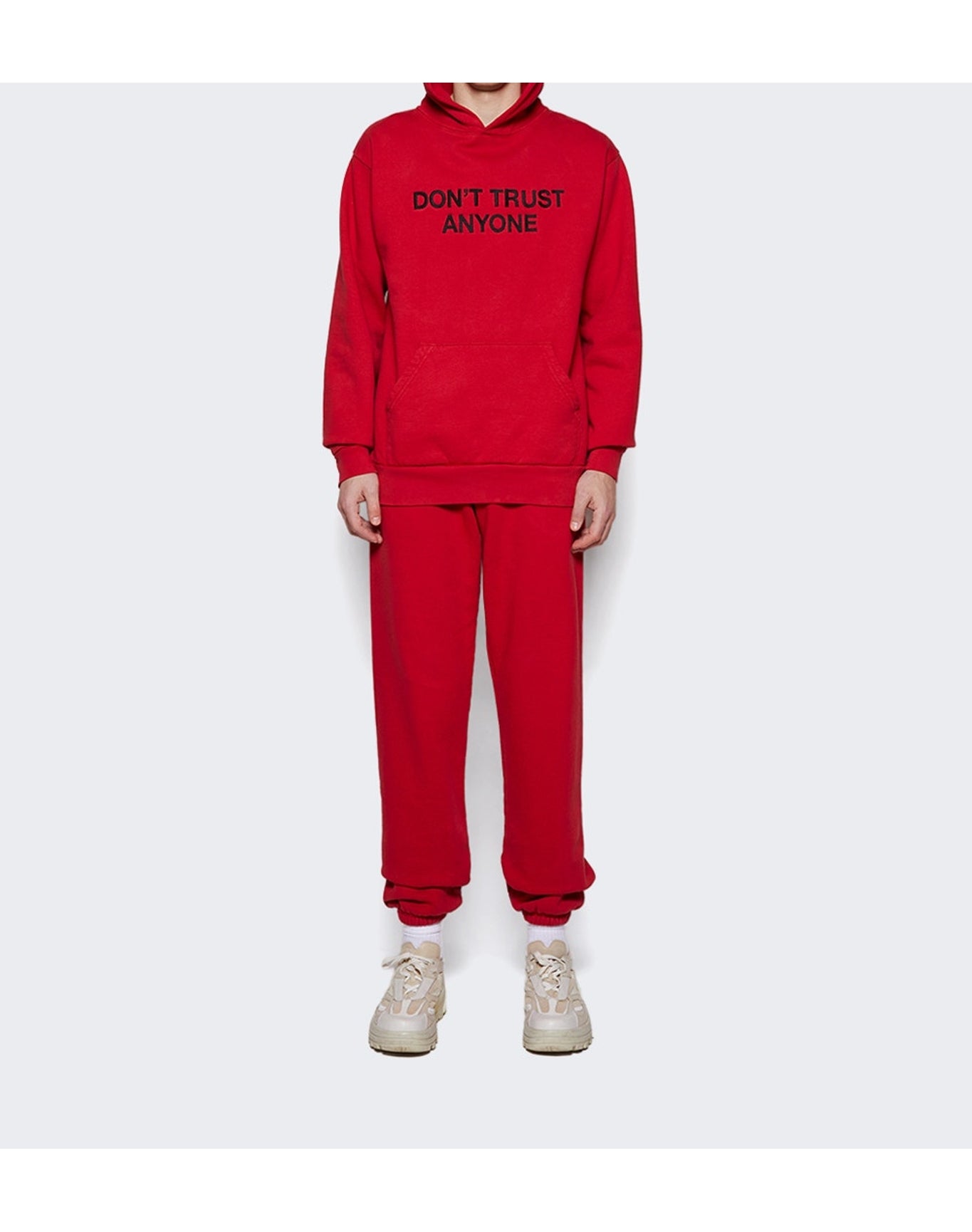 Don't Trust Anyone | Men | Icon Sweatpants | Red
