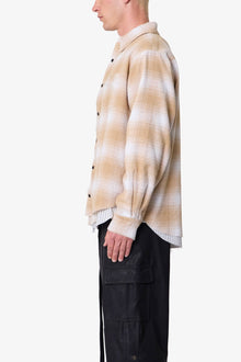 Double Layered Vintage Shirt | Tan