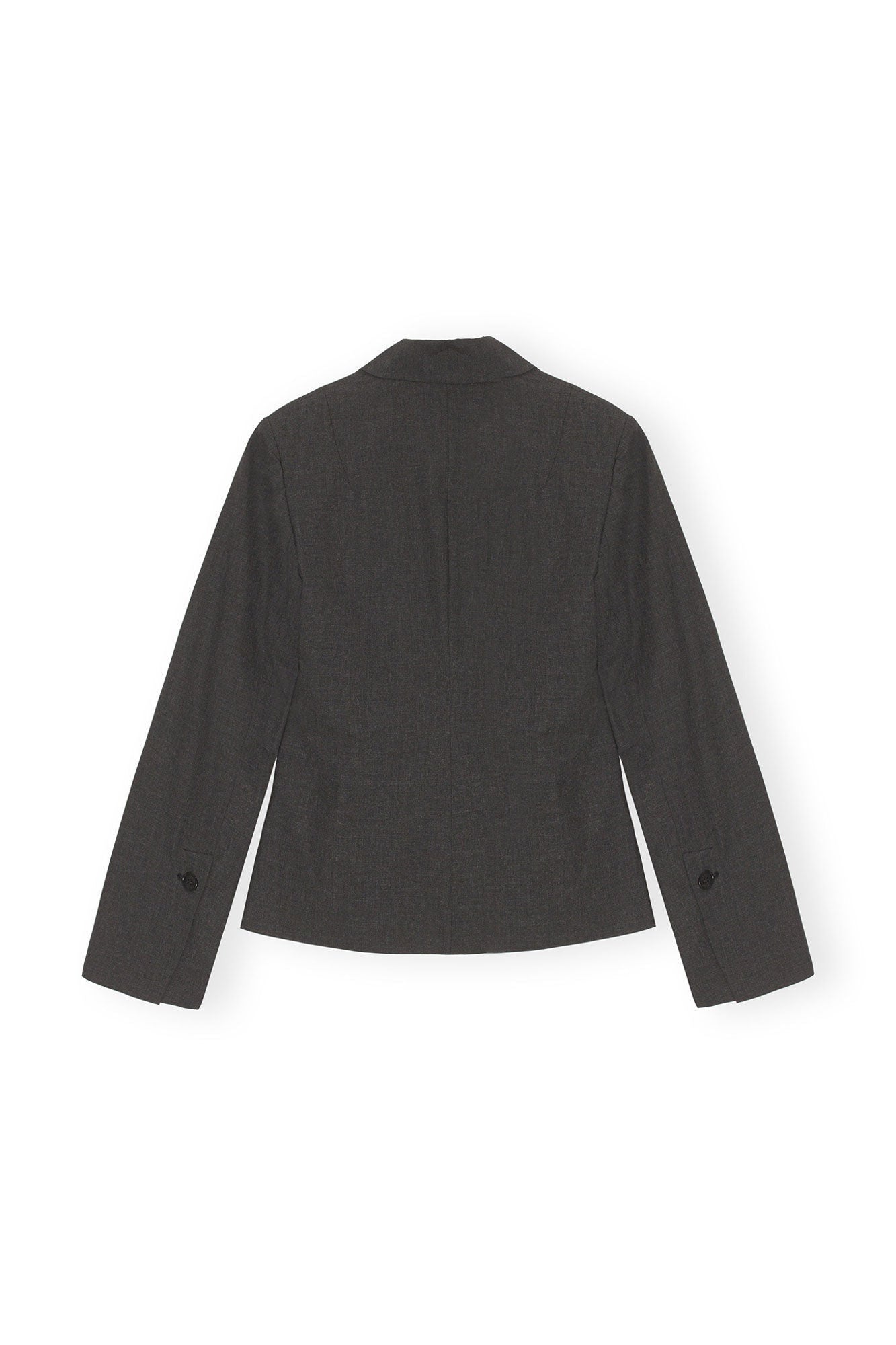 Drapey Melange Fitted Blazer | Phantom