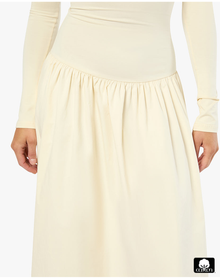 Drop Waist Maxi Dress | Ivory