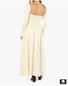 Drop Waist Maxi Dress | Ivory