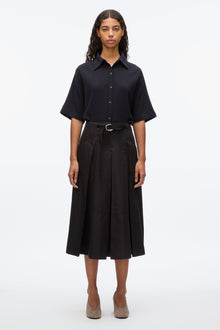 Pleated Utility Skirt | Black