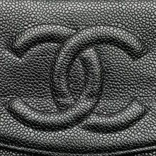 Chanel | Pre-Owned CC Caviar Wallet on Chain | Black