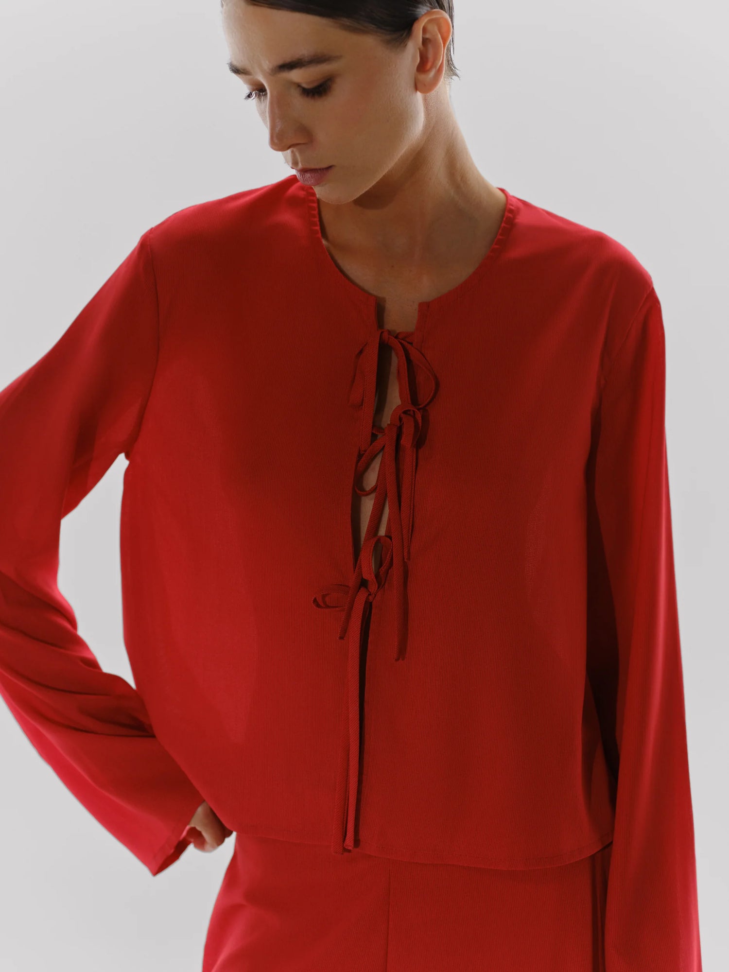 Parma Blouse | Fire Red