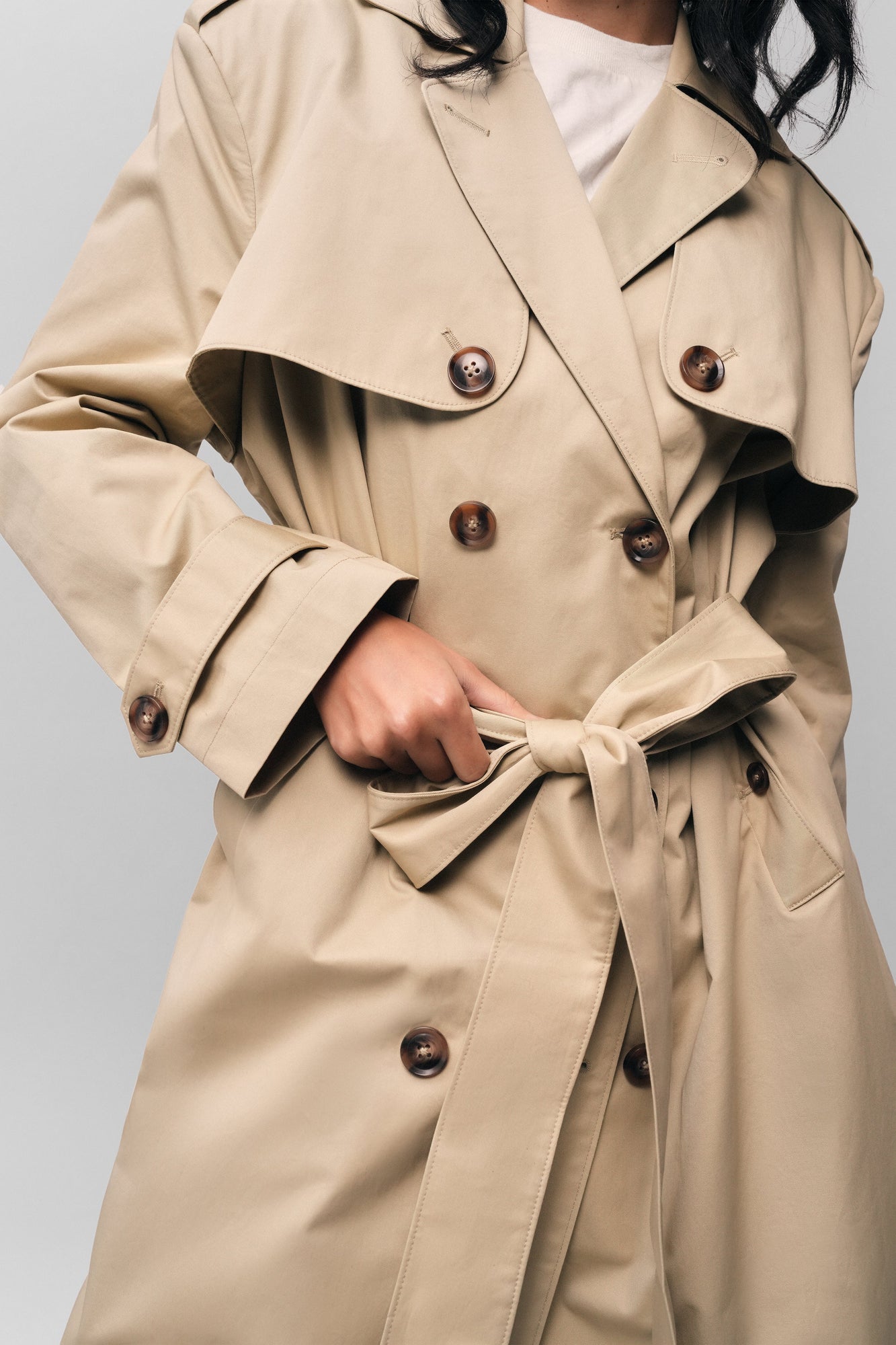 Womens | Classic Trench Coat | Khaki