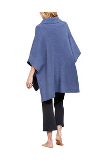 Womens | Cozychic Shawl Collar Poncho | Tidewater