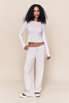 Womens | Lumi Relaxed Pant | Pink Ditsy Rose