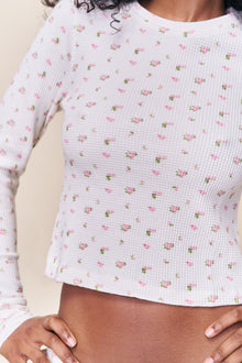 Womens | Lumi Long Sleeve Top | Pink Ditsy Rose