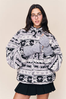 Womens | Knit Mittens | Heather Grey