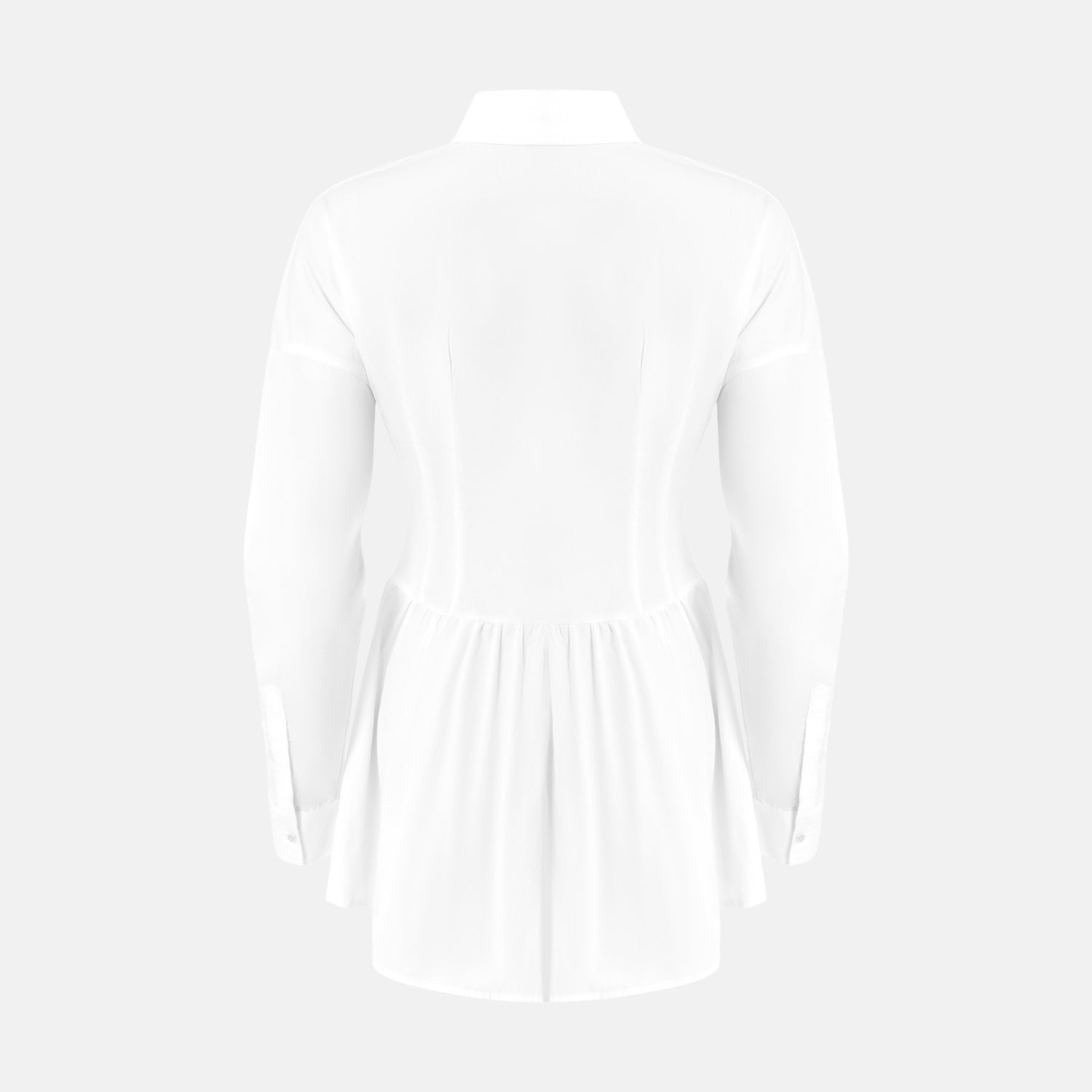 OW Collection ELLIE Shirt Dress Dress 001 - White