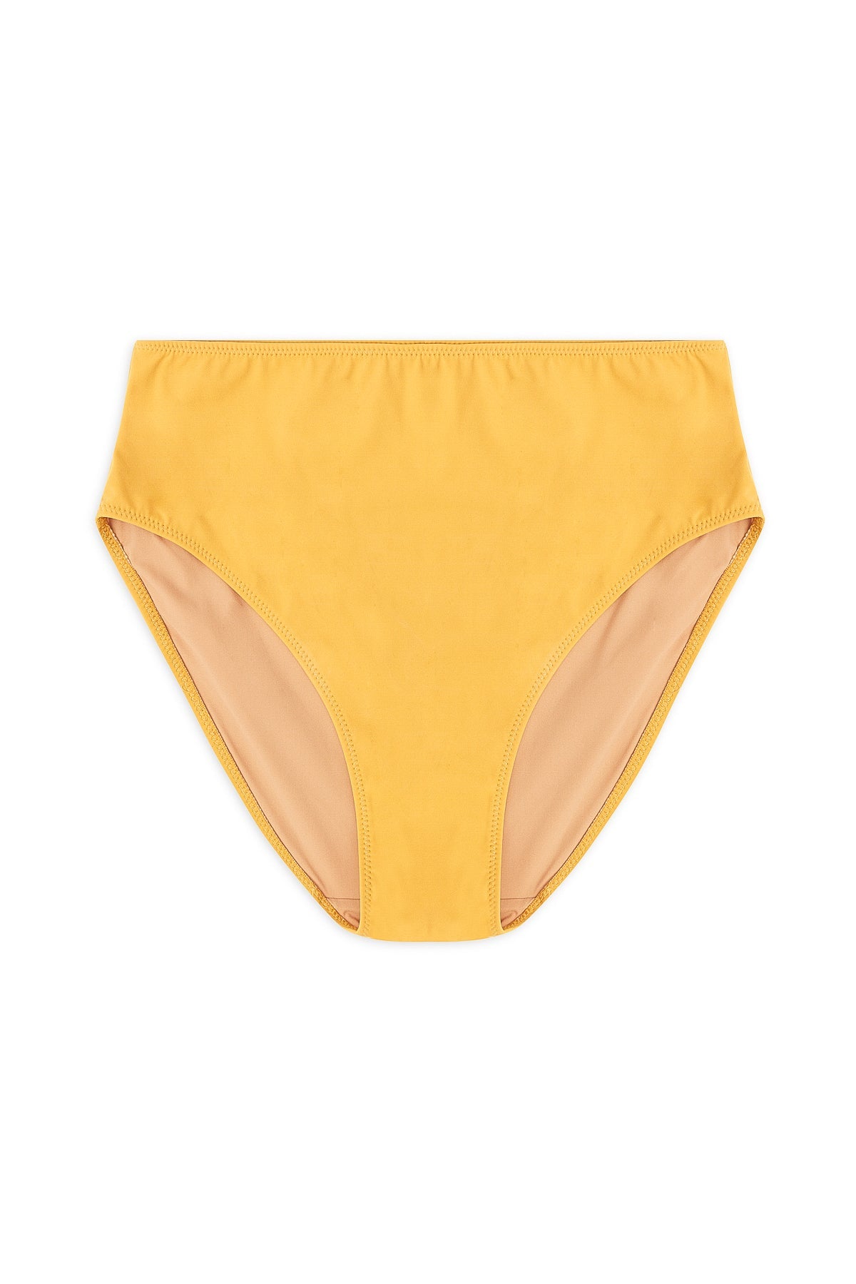 Mare High Waist Bikini Bottom | Saffron