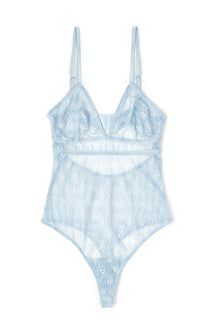 Cobweb Soft Triangle Bodysuit | Blue