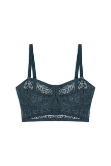 Acacia Underwire Strapless Longline Bra | French Navy