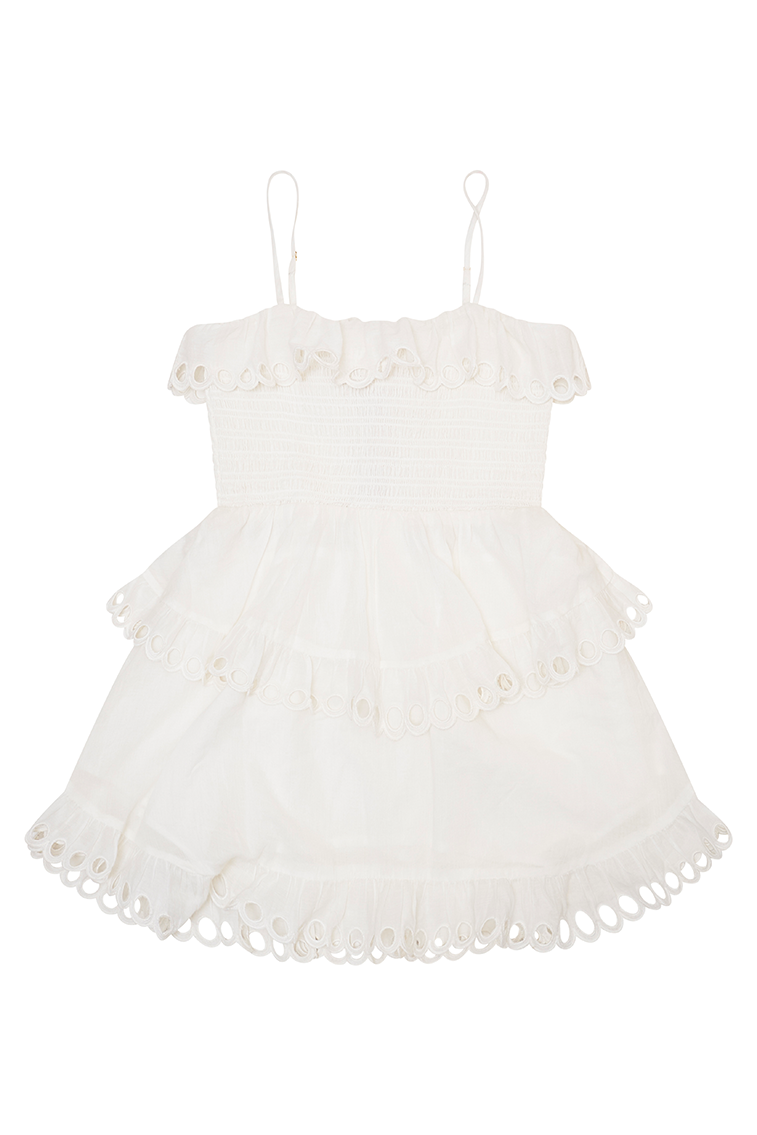 Girls | Emeline Cotton Dress | Soft White