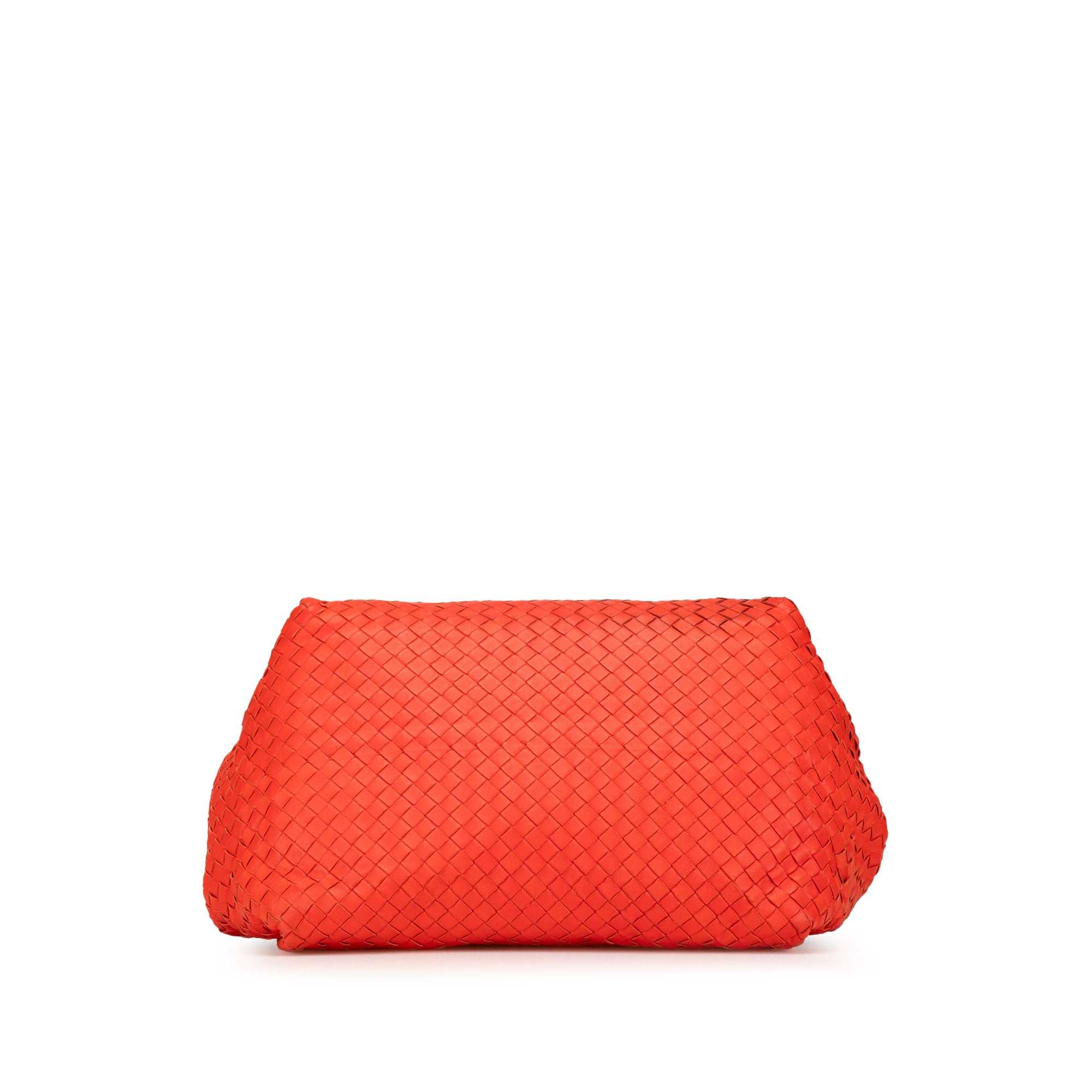 Bottega Veneta | Pre-Owned Nappa Intrecciato Parachute Tote | Red