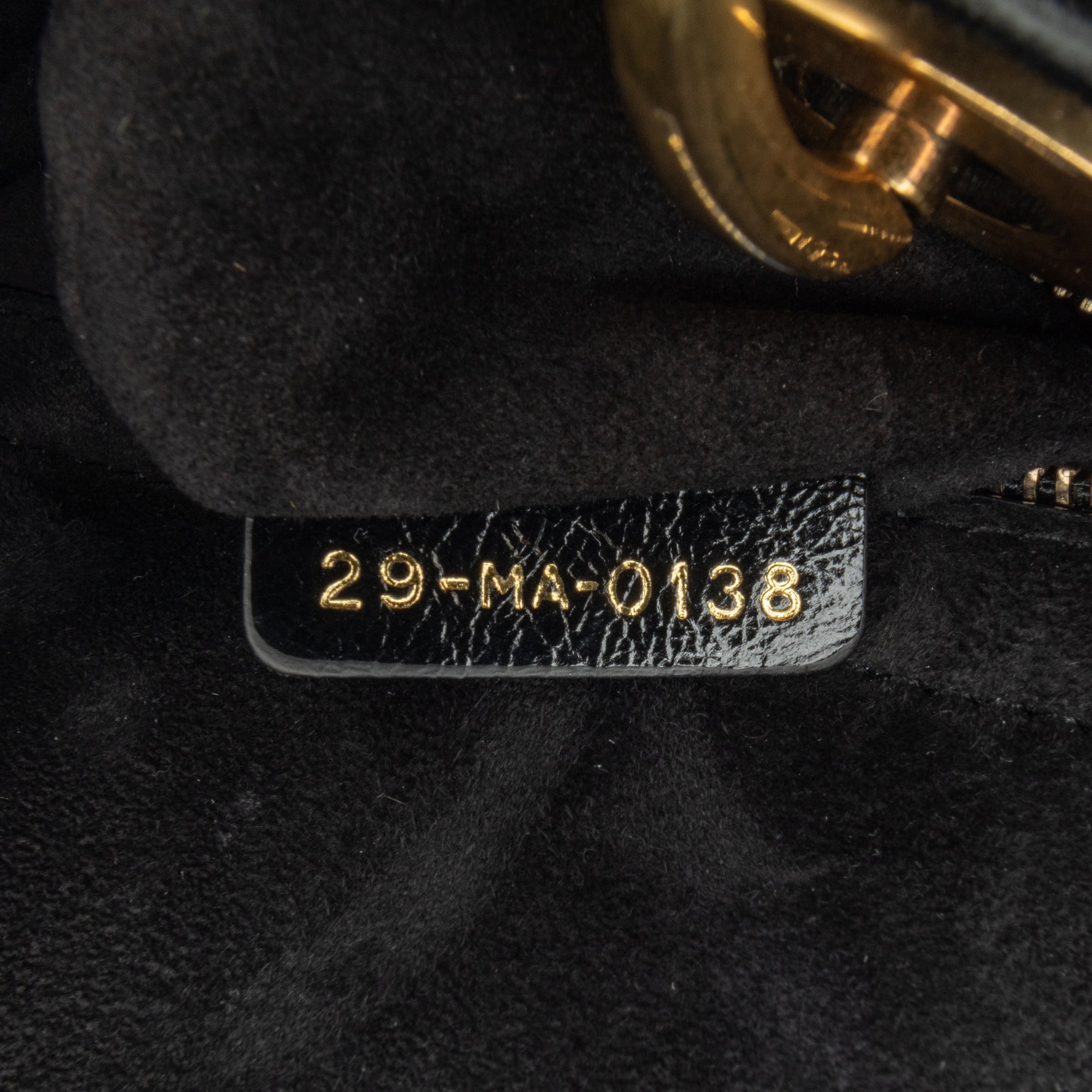 Dior | Pre-Owned Small Crinkled Patent Cannage My ABCLady | Black