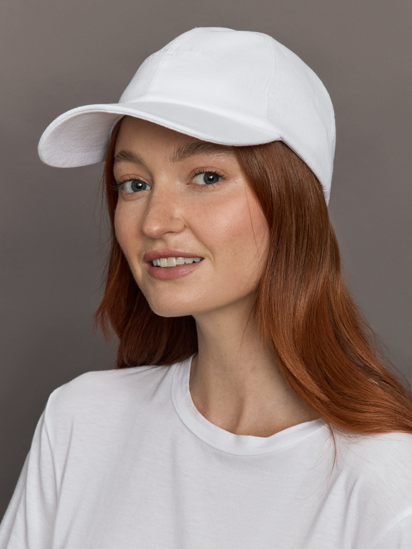 Lo Linen Baseball Cap | Optic White Linen