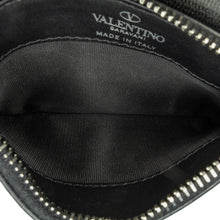 Valentino | Pre-Owned Leather VLTN Zip Card Holder | Black
