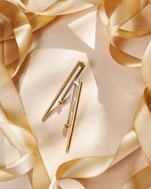 The Bold Beam Drop Earring (Elaluz X Argento Vivo) | 18K Yellow Gold-Plated